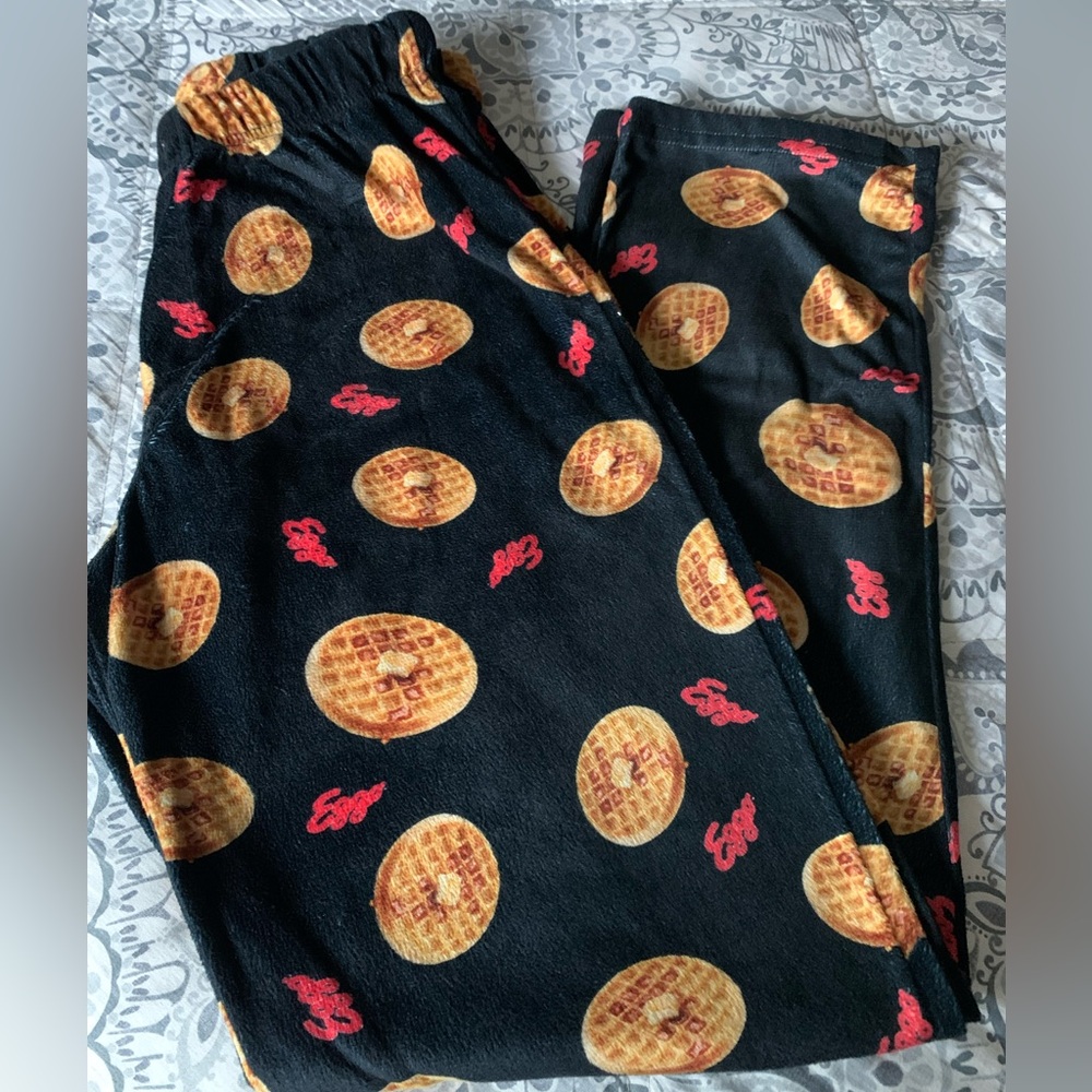 Eggo waffle Pajama Pants-Size S